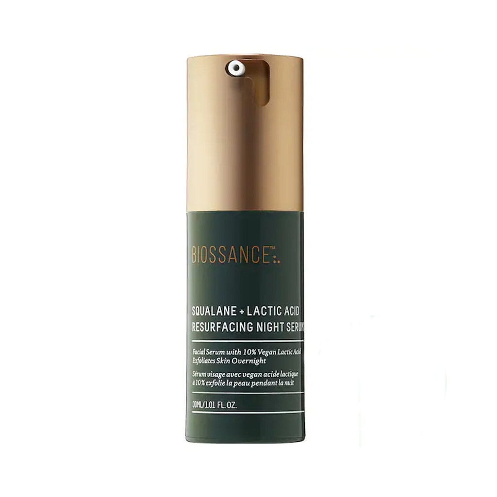 BIOSSANCE - SQUALANE + 10% LACTIC ACID RESURFACING NIGHT SERUM (30 ML) - MyVaniteeCase