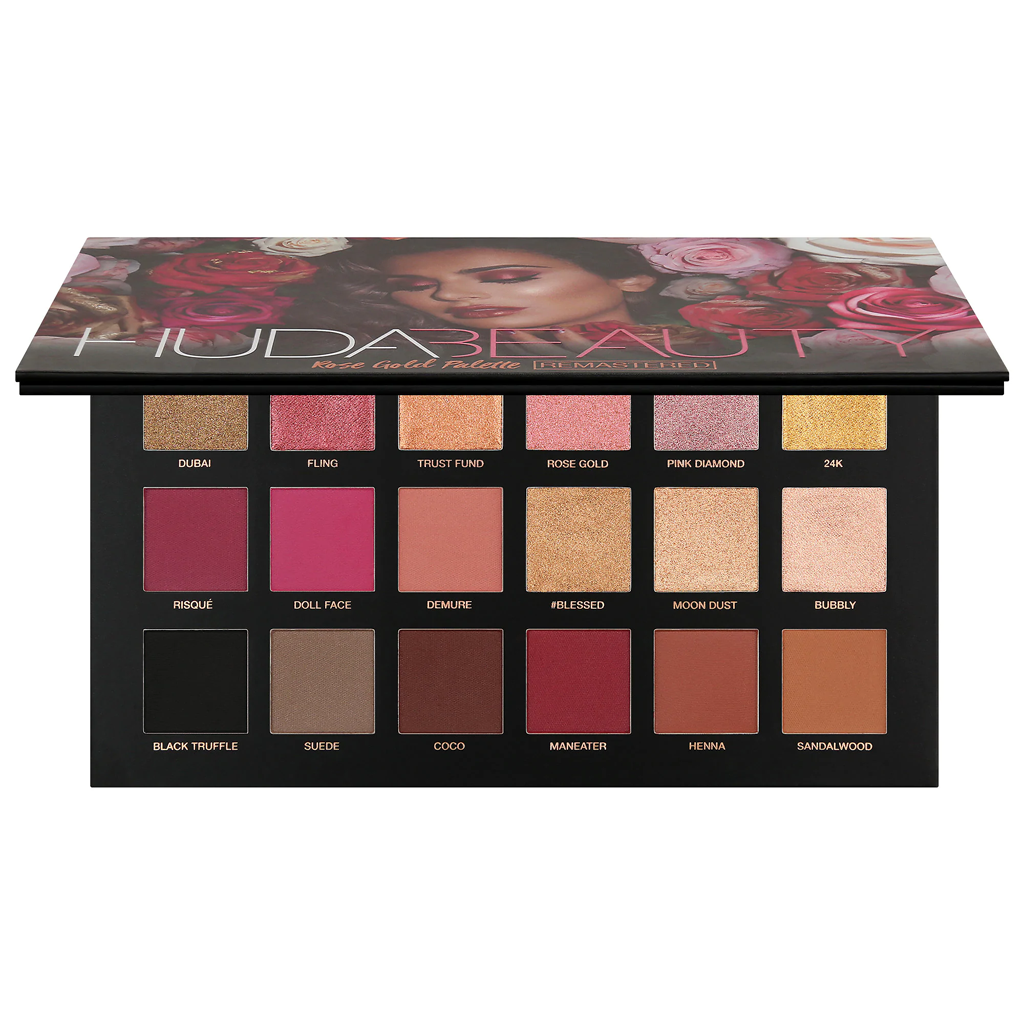 HUDA BEAUTY - ROSE GOLD REMASTERED EYESHADOW PALETTE - MyVaniteeCase