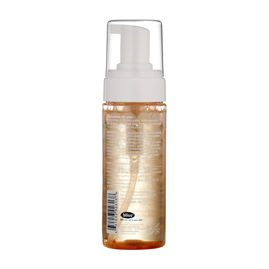 BLISS - TRIPLE OXIGEN INSTANT ENERGIGING CLEANSING FOAM - MyVaniteeCase