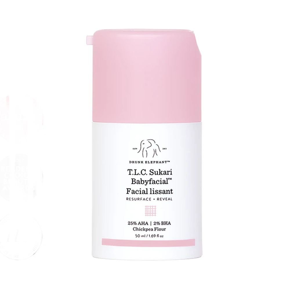 DRUNK ELEPHANT - T.L.C. SUKARI BABYFACIAL 25% AHA + 2% BHA MASK (50 ML) - MyVaniteeCase
