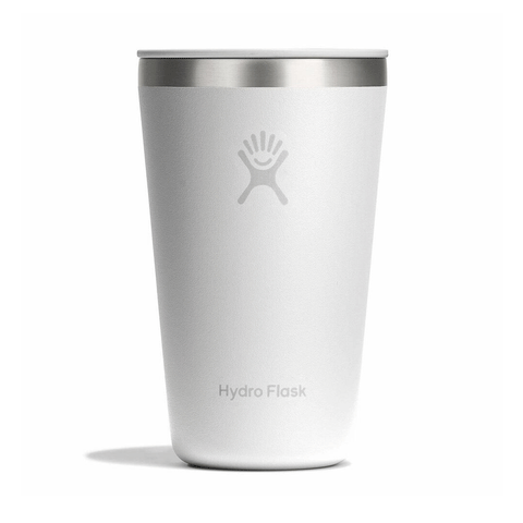 HYDRO FLASK - 16 OZ ALL AROUND TUMBLER PRESS IN LID-WHITE