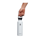 HYDRO FLASK - 18 OZ STANDARD FLEX CAP- WHITE