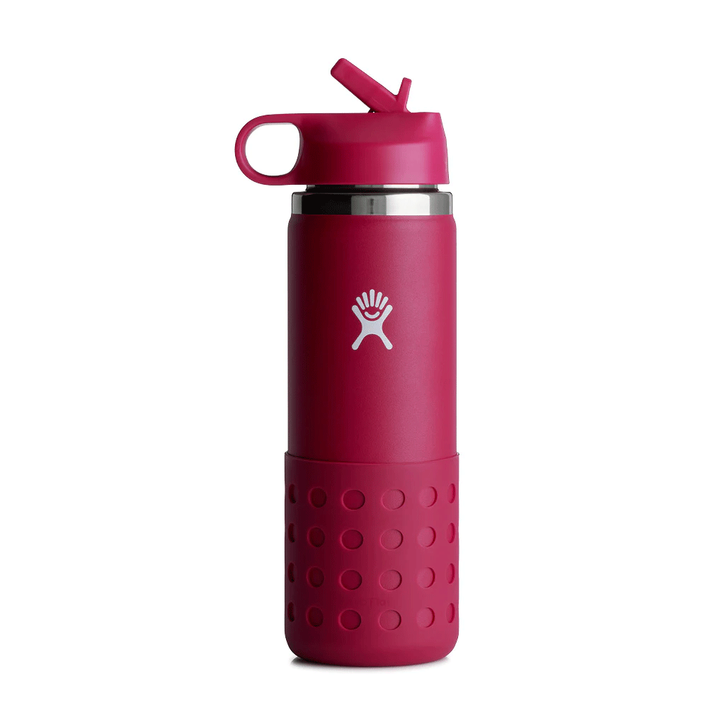 HYDRO FLASK - 20 OZ KIDS WIDE MOUTH STRAW CAP AND BOOT-SNAPPER