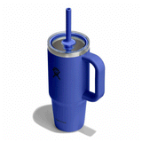 HYDRO FLASK - 24 OZ TRAVEL TUMBLER CLEAR LID-CAPRI BLUE