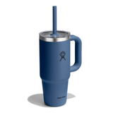 HYDRO FLASK - 24 OZ TRAVEL TUMBLER CLEAR LID-HARBOR BLUE