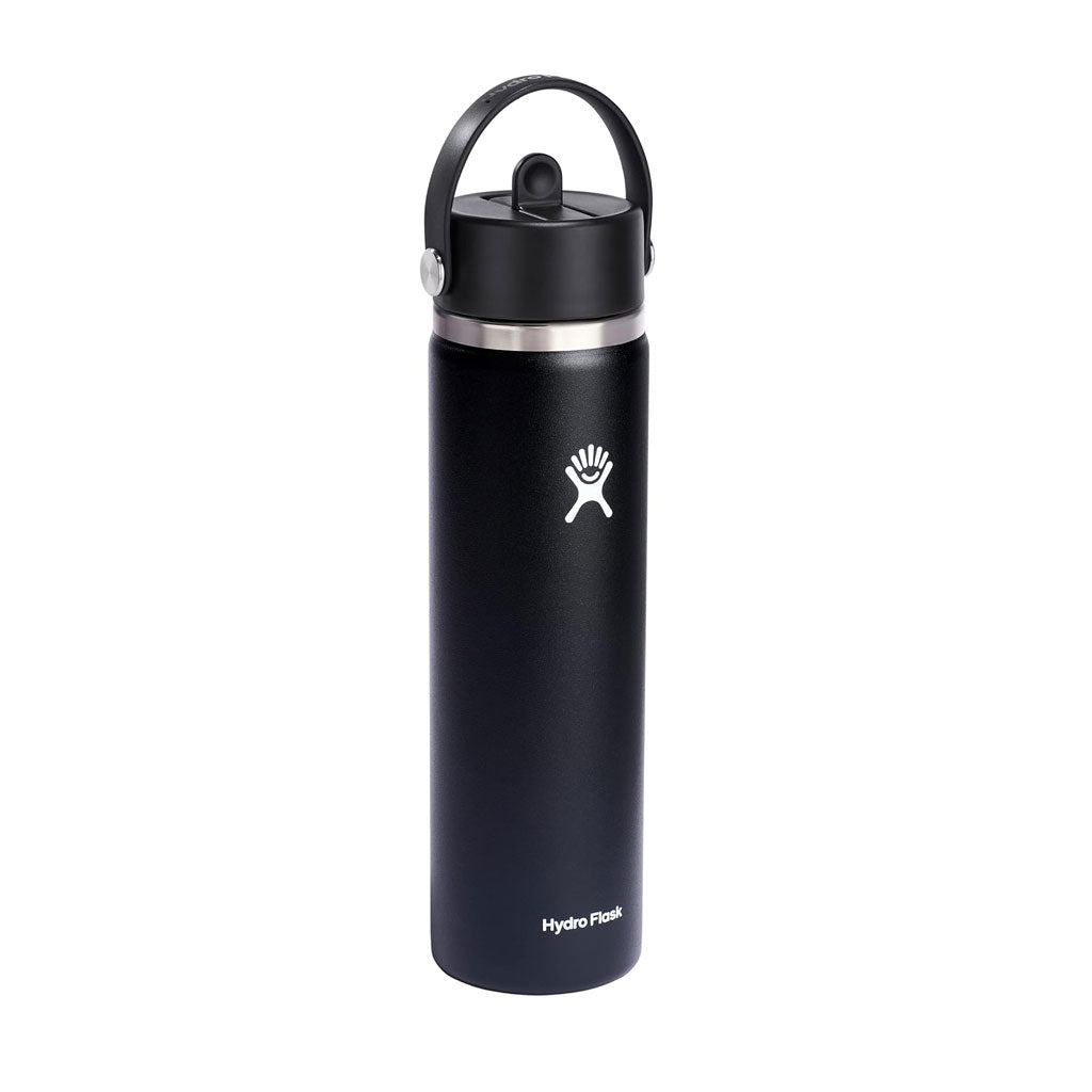 HYDRO FLASK - 24 OZ WIDE FLEX STRAW CAP-BLACK