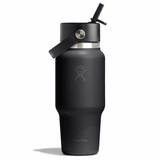 HYDRO FLASK - 24 OZ WIDE FLEX STRAW TRAVEL BOTTLE-BLACK