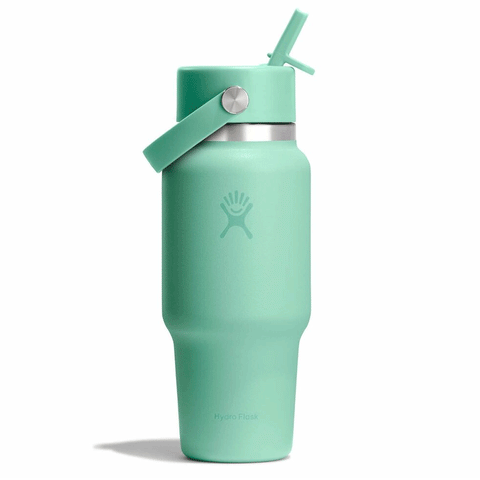 HYDRO FLASK - 24 OZ WIDE FLEX STRAW TRAVEL BOTTLE-MERMAID GREEN