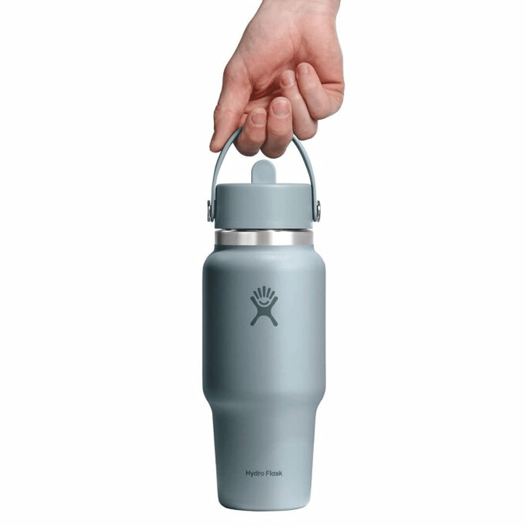 HYDRO FLASK - 24 OZ WIDE FLEX STRAW TRAVEL BOTTLE-SHALE GRAY