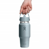 HYDRO FLASK - 24 OZ WIDE FLEX STRAW TRAVEL BOTTLE-SHALE GRAY