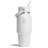 HYDRO FLASK - 24 OZ WIDE FLEX STRAW TRAVEL BOTTLE-WHITE