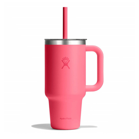 HYDRO FLASK - 32 OZ TRAVEL TUMBLER CLEAR LID-POPSTAR PINK