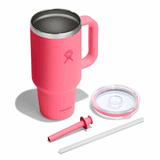 HYDRO FLASK - 24 OZ TRAVEL TUMBLER CLEAR LID-POPSTAR PINK