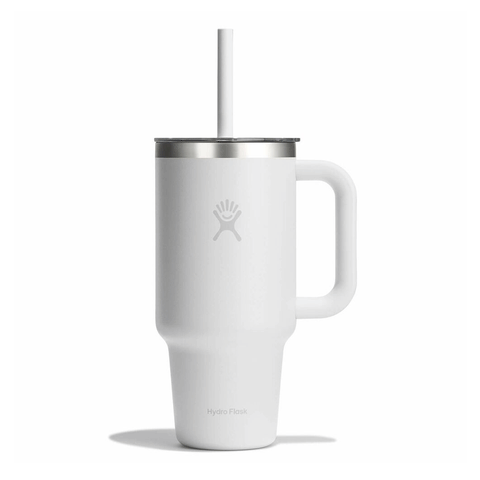 HYDRO FLASK - 32 OZ TRAVEL TUMBLER CLEAR LID-WHIT