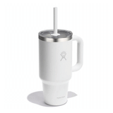 HYDRO FLASK - 32 OZ TRAVEL TUMBLER CLEAR LID-WHIT