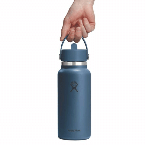 HYDRO FLASK - 32 OZ WIDE FLEX STRAW CAP-HARBOR BLUE