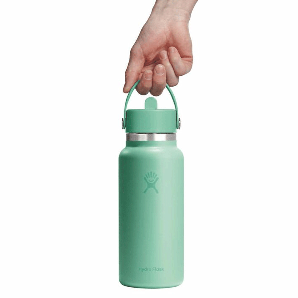 HYDRO FLASK - 32 OZ WIDE FLEX STRAW CAP-MERMAID GREEN