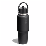 HYDRO FLASK - 32 OZ WIDE FLEX STRAW TRAVEL BOTTLE-BLACK