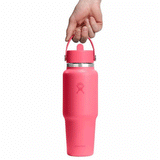 HYDRO FLASK - 32 OZ WIDE FLEX STRAW TRAVEL BOTTLE-CLOUD PINK