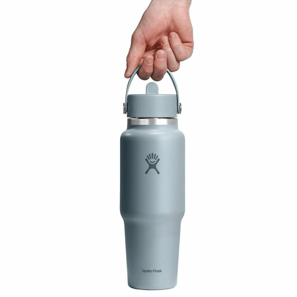 HYDRO FLASK - 32 OZ WIDE FLEX STRAW TRAVEL BOTTLE-SHALE GREY