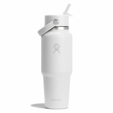 HYDRO FLASK - 32 OZ WIDE FLEX STRAW TRAVEL BOTTLE-WHITE