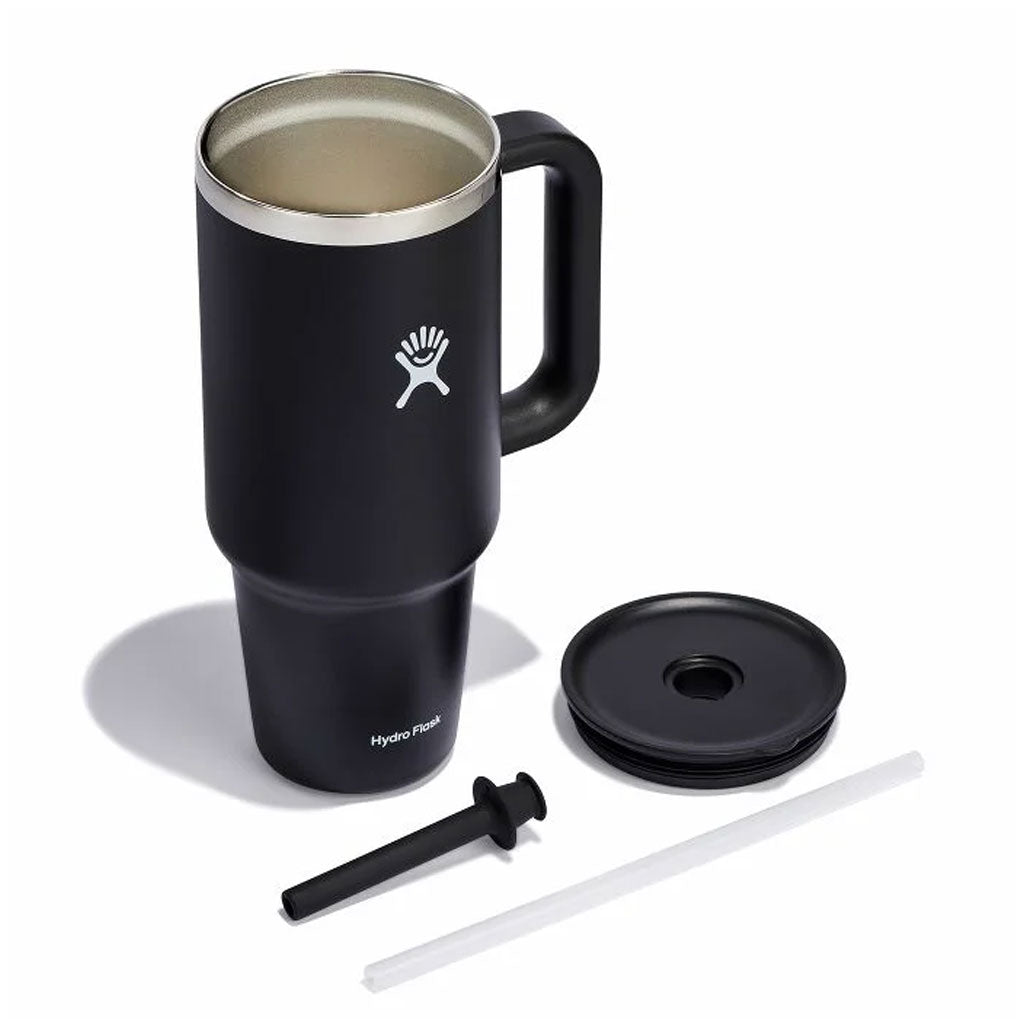 HYDRO FLASK - 40 OZ ALL AROUND TRAVEL TUMBLER-BLACK