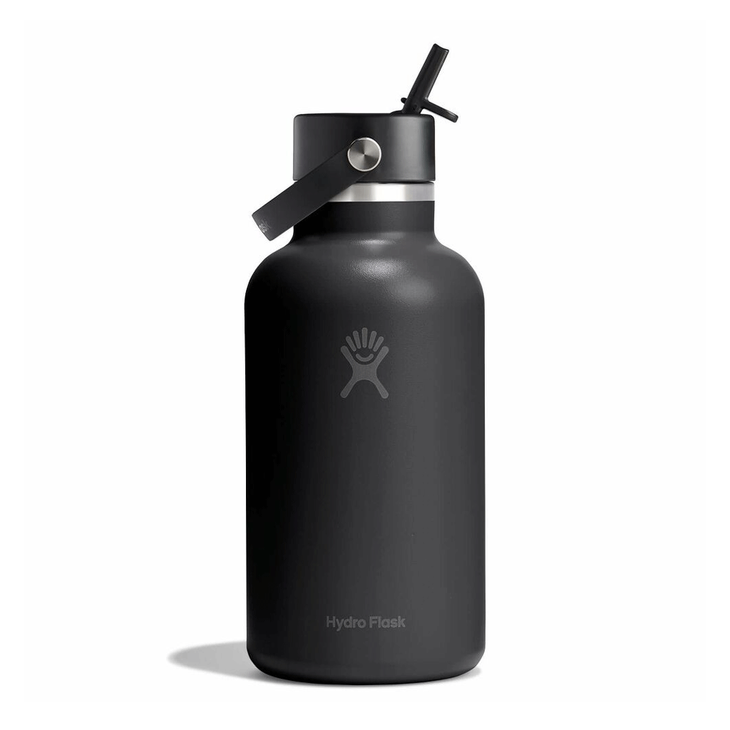 HYDRO FLASK - 64 OZ WIDE FLEX CAP-BLACK