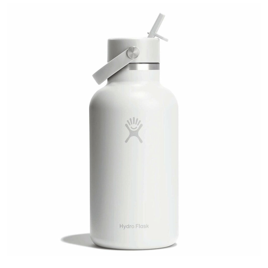 HYDRO FLASK - 64 OZ WIDE FLEX CAP-WHITE