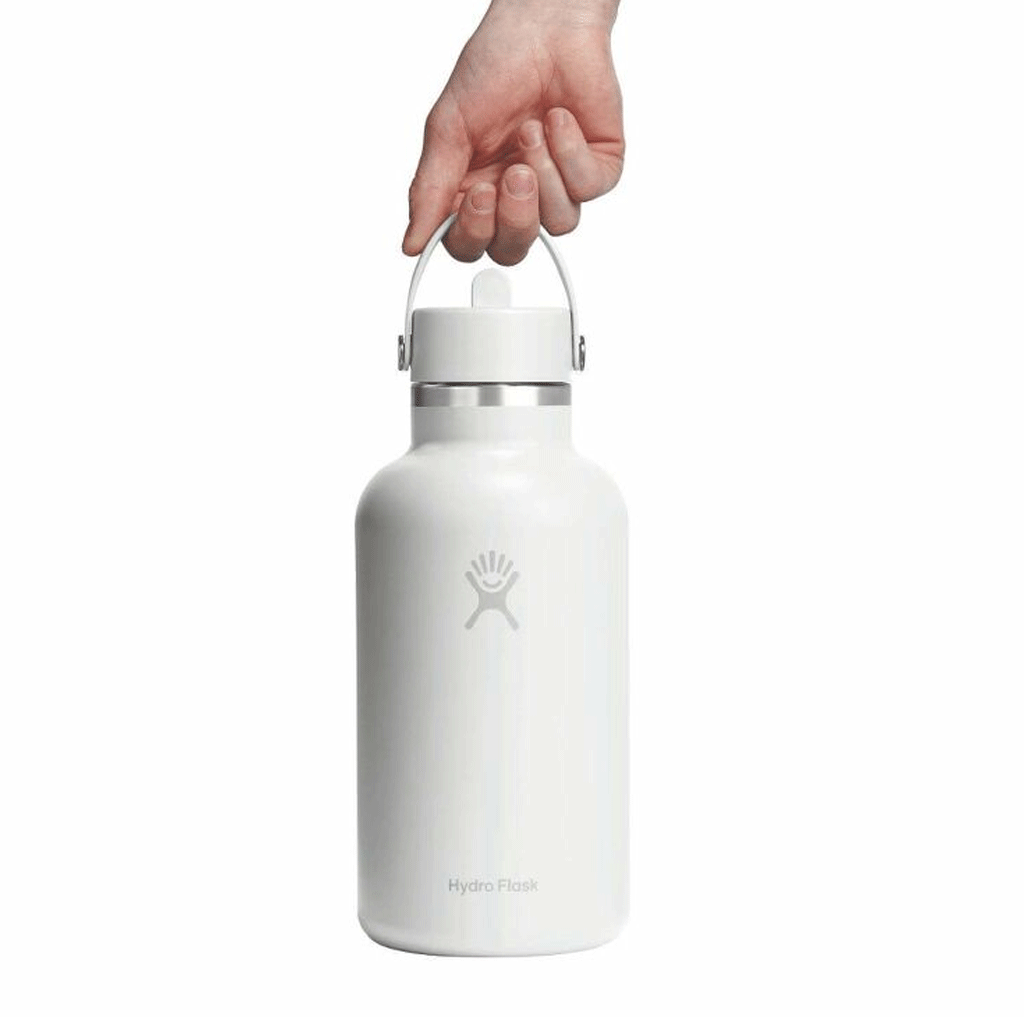 HYDRO FLASK - 64 OZ WIDE FLEX CAP-WHITE