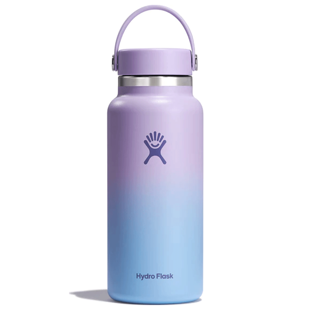 HYDRO FLASK - 32 OZ STANDARD MOUTH WITH GRAPHIC AND FLEX CAP-AURORA