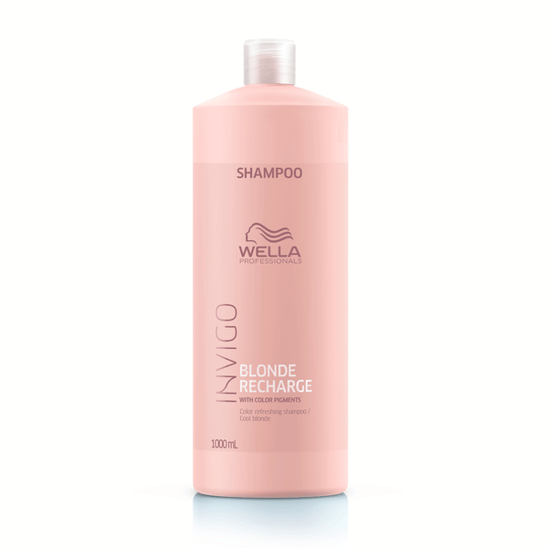 Wella Professionals - Wella Invigo Cool Blonde Recharge Shampoo (1000 ml)
