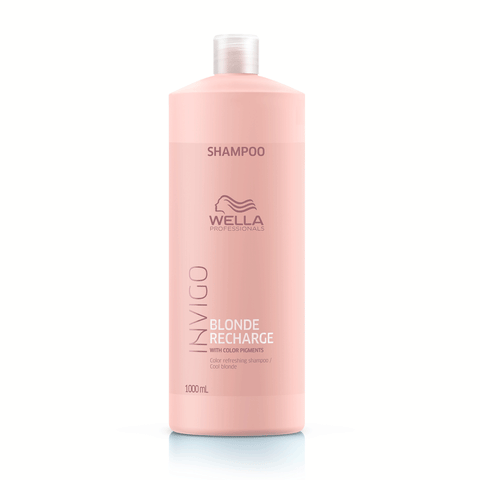 Wella Professionals - Wella Invigo Cool Blonde Recharge Shampoo (1000 ml)