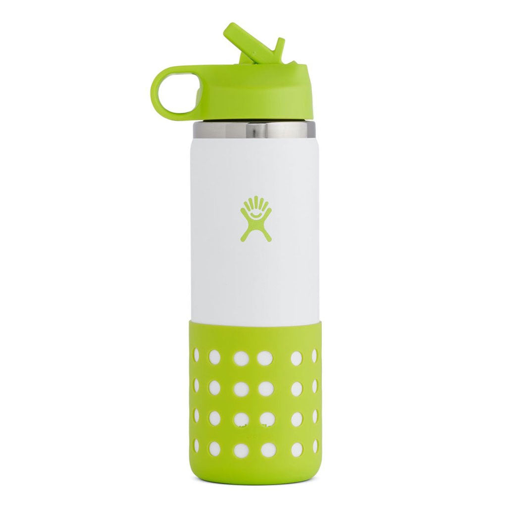 HYDRO FLASK – 20 Oz KIDS WIDE MOUTH STRAW LID & BOOT-JUNGLE
