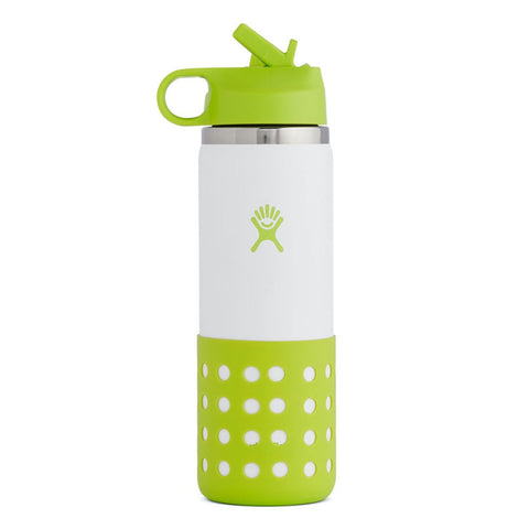 HYDRO FLASK – 20 Oz KIDS WIDE MOUTH STRAW LID & BOOT-JUNGLE