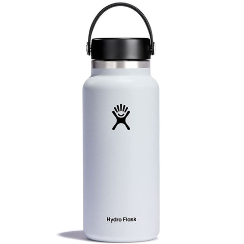 HYDRO FLASK - 32 Oz WIDE FLEX CAP-WHITE