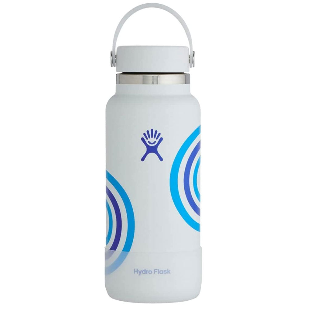 HYDRO FLASK – 32 OZ WIDE MOUTH WITH FLEX CAP & BOOT-WHITECAP